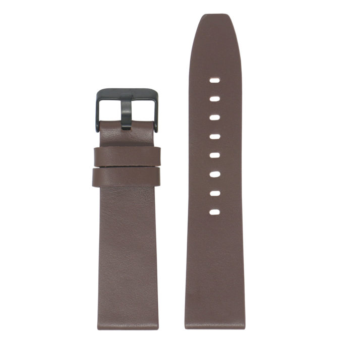 Fb.l22.2.mb Main Chocolate (Black Buckle) StrapsCo Smooth Leather Watch Band Strap For Fitbit Versa 2 Lite