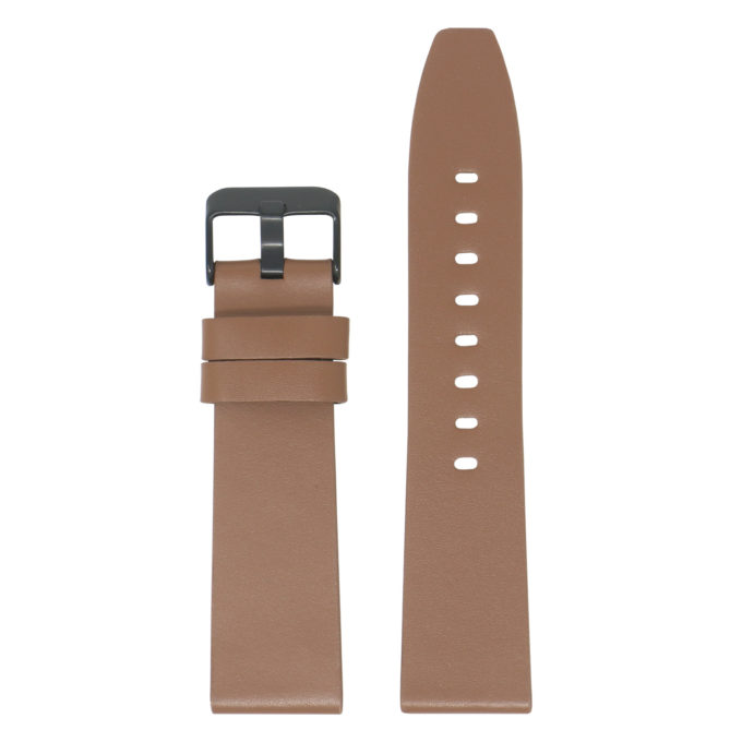 Fb.l22.3.mb Main Tan (Black Buckle) StrapsCo Smooth Leather Watch Band Strap For Fitbit Versa 2 Lite
