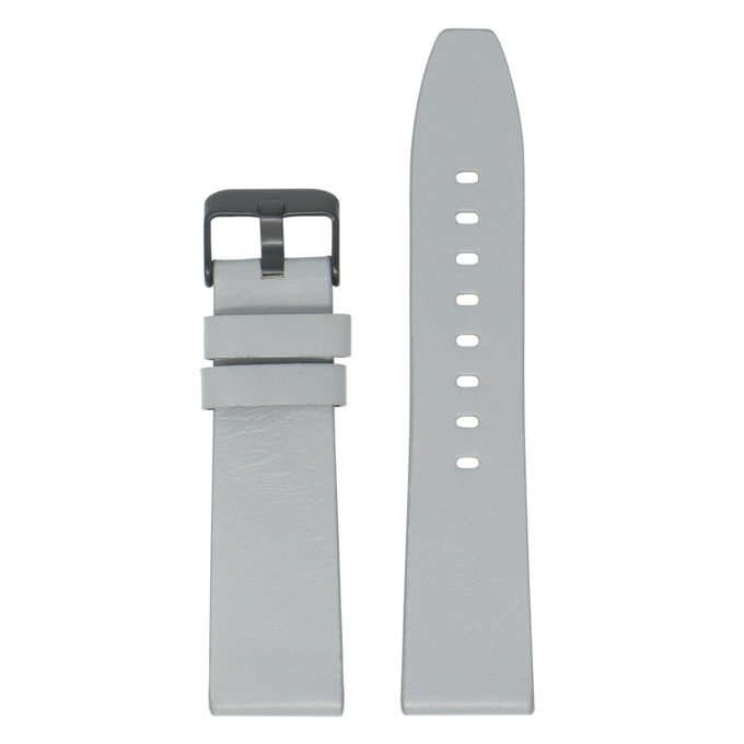 Fb.l22.7.mb Main Grey (Black Buckle) StrapsCo Smooth Leather Watch Band Strap For Fitbit Versa 2 Lite