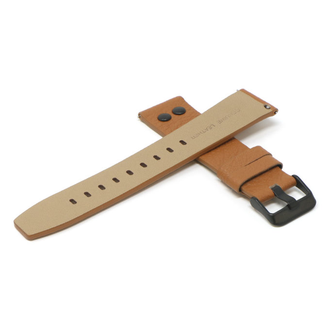 Fb.l25.3.mb Cross Tan StrapsCo Textured Leather Watch Band Strap With Rivets For Black Fitbit Versa 2 Lite