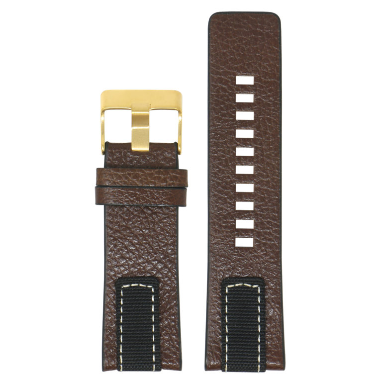 Pebbled Leather & Nylon Strap for Diesel | StrapsCo