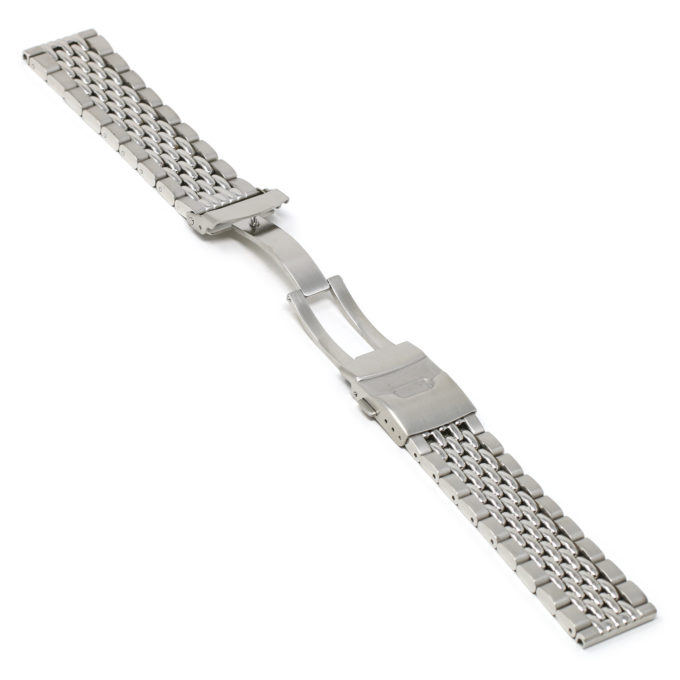 M.bd1.ss Alt Silver StrapsCo Stainless Steel Beads Of Rice Watch Band Strap Bracelet