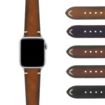Ax.ds10 Gallery Vintage Leather Strap Apple Watch