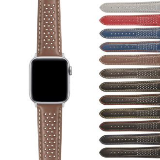 Ax.st22 Gallery Perforated Rally Strap Apple Watch