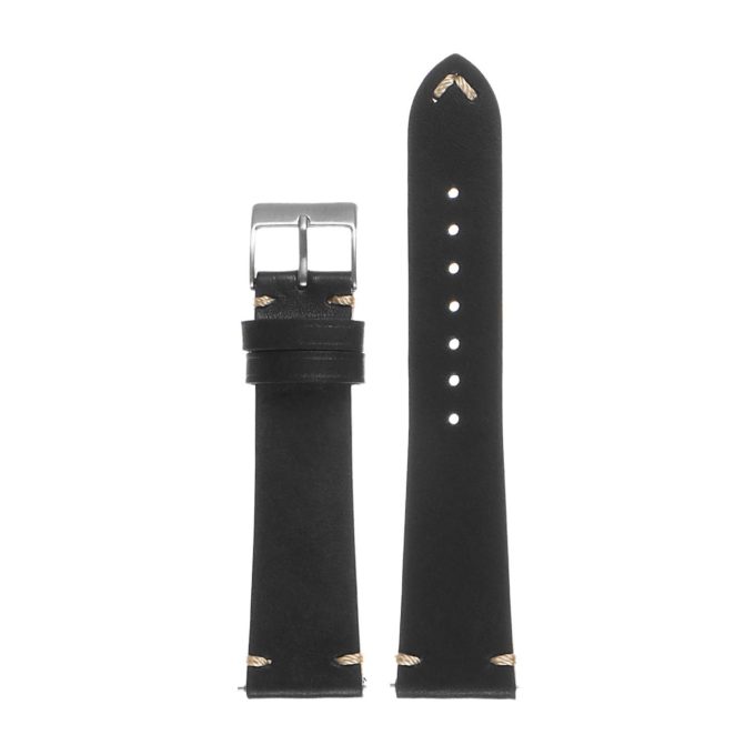 Ds10.1 Vintage Leather Strap In Black 3 Apple Watch