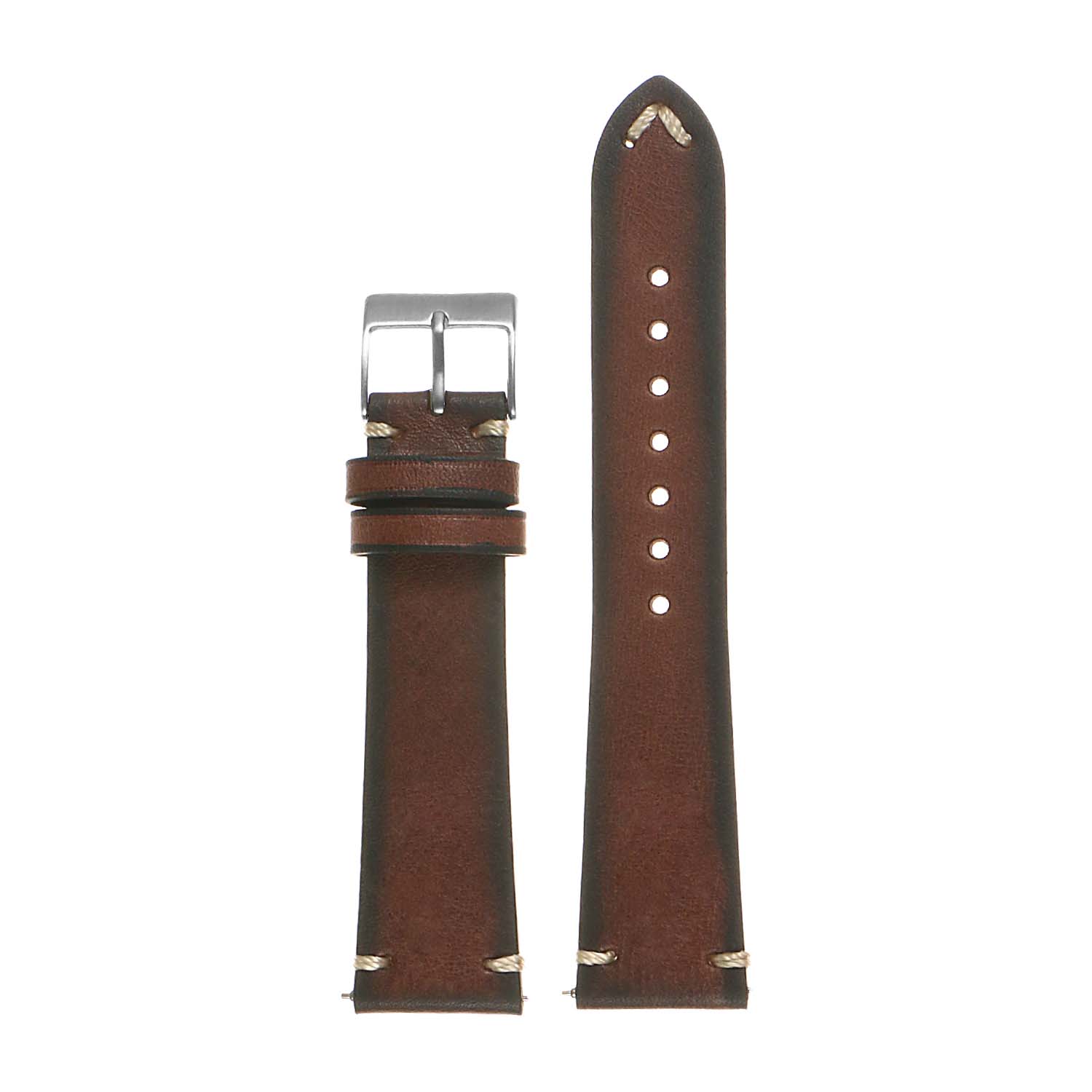 Ds10.2 Vintage Leather Strap In Brown 3 Apple Watch