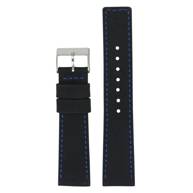 Ny1.1.5 Up Black & Blue DASSARI Nylon Quick Release Watch Band Strap