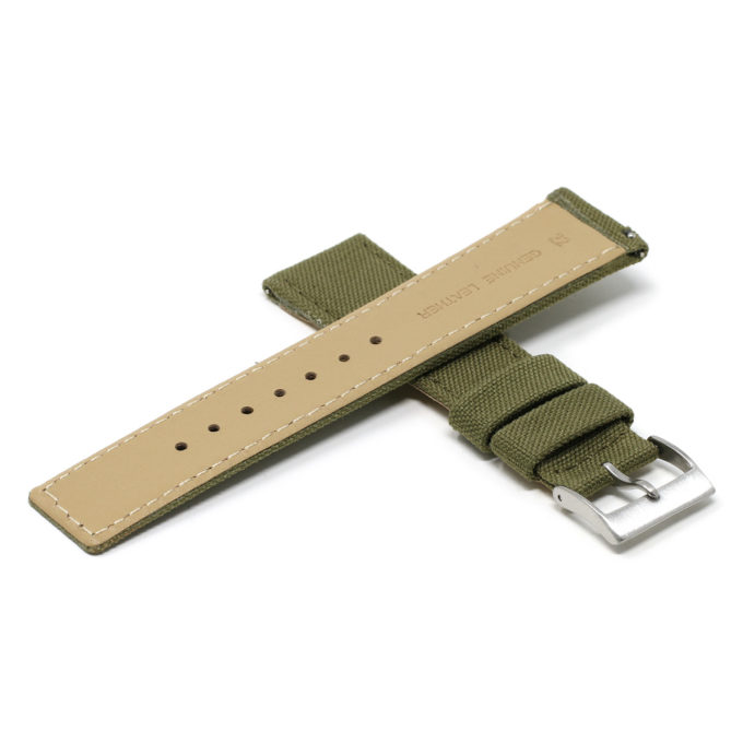 Ny1.11.11 Cross Military Green DASSARI Nylon Quick Release Watch Band Strap