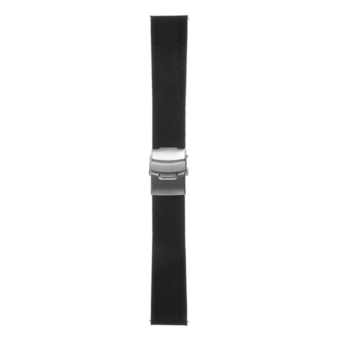 Pu12.1.1 Silcone Rubber Strap In Black 3 Apple Watch