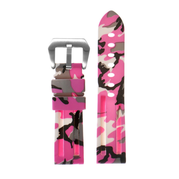 R.pn2.13 Silicone Rubber Camo Strap In Pink 2 Apple Watch