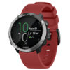 G.r51.6 Main Red StrapsCo Silicone Rubber Watch Band Strap For Garmin Vivomove, Vivoactive & Forerunner