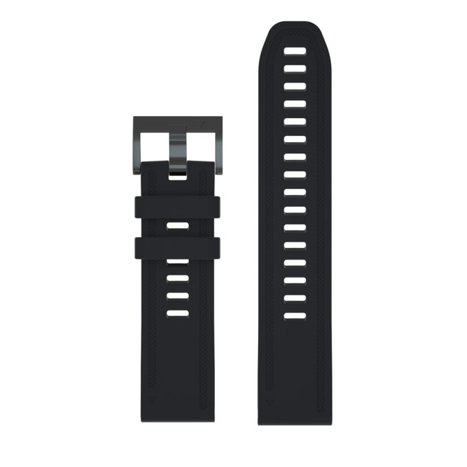 G.r52.1 Up Black StrapsCo QuickFit 20 Silicone Rubber Watch Band Strap For Garmin Fenix 6S
