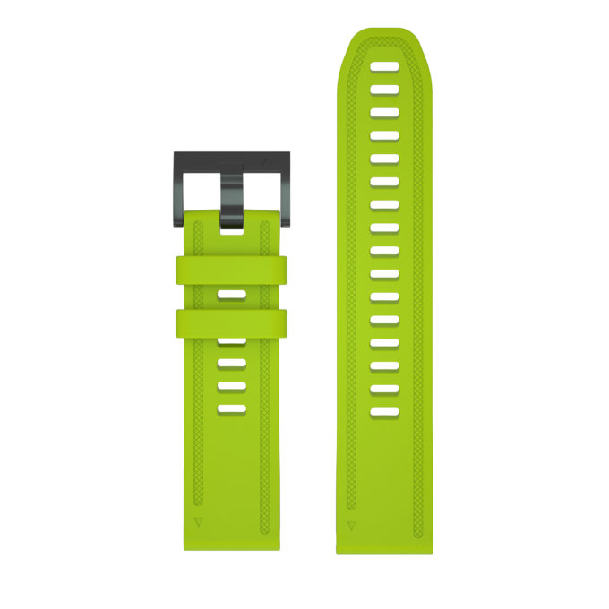G.r52.11a Up Light Green StrapsCo QuickFit 20 Silicone Rubber Watch Band Strap For Garmin Fenix 6S