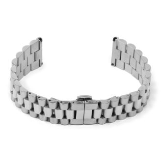 M12.ss Main Silver StrapsCo Stainless Steel Metal Watch Band Strap Bracelet With Hidden Clasp