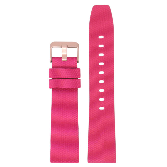 Fb.ny12.13a.rg Up Dark Pink (Rose Gold Buckle) StrapsCo Nylon Watch Band Strap For Fitbit Versa Versa 2 Lite