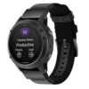 G.ny2.1 Main Black StrapsCo QuickFit 22 Canvas Watch Band Strap For Garmin Fenix 5