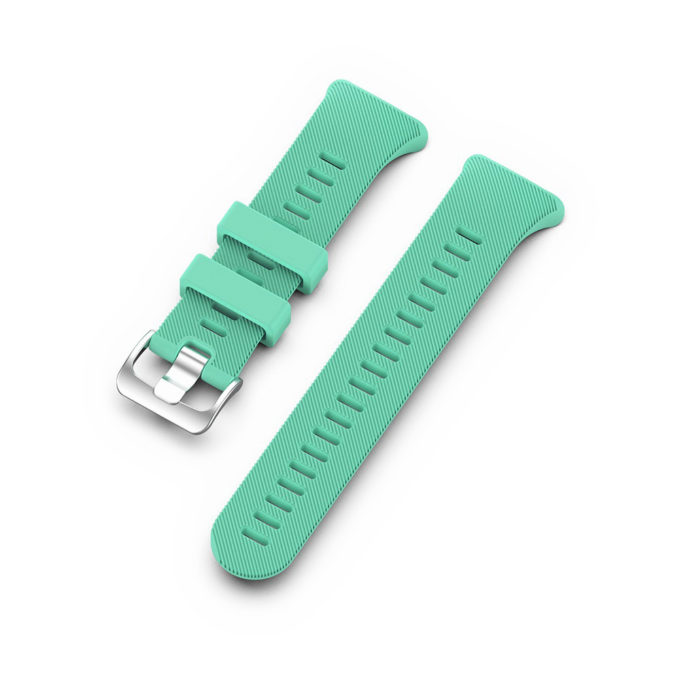 G.r45.11 Angle Teal StrapsCo QuickFit 22 Silicone Rubber Watch Band Strap For Garmin Forerunner 4545S & Swim 2
