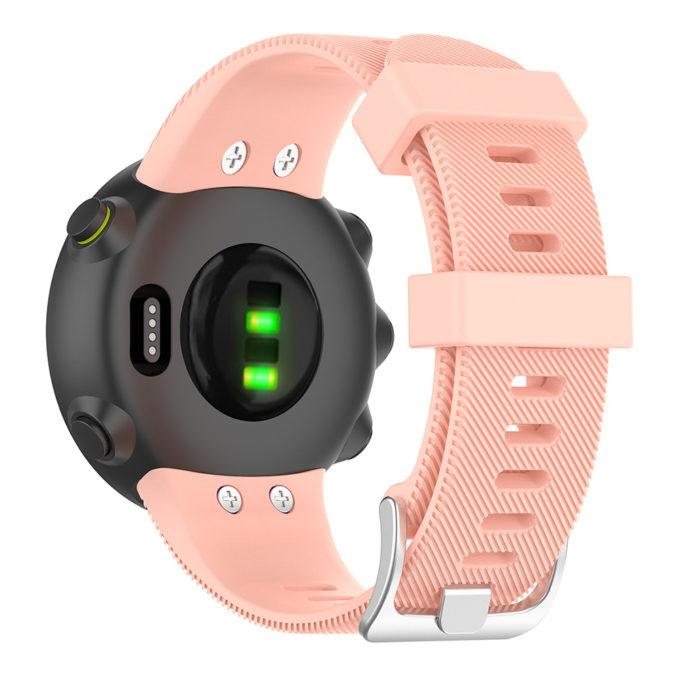 G.r45.13 Back Pink StrapsCo QuickFit 22 Silicone Rubber Watch Band Strap For Garmin Forerunner 4545S & Swim 2