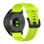 G.r49.11 Back Lime Green StrapsCo Silicone Rubber Watch Band Strap For Garmin Forerunner 945 & Quatix 5