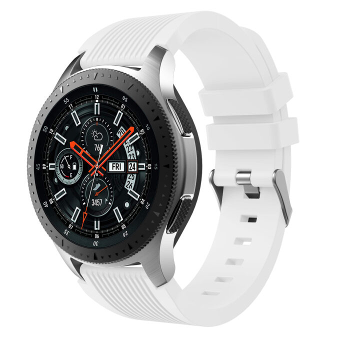 S.r17.22 Main White StrapsCo Silicone Rubber Watch Band Strap For Samsung Galaxy Watch 46mm