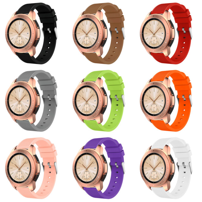 S.r18 All Colors StrapsCo Silicone Rubber Watch Band Strap For Samsung Galaxy Watch 42mm