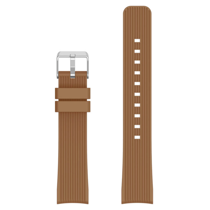 S.r18.2 Up Brown StrapsCo Silicone Rubber Watch Band Strap For Samsung Galaxy Watch 42mm