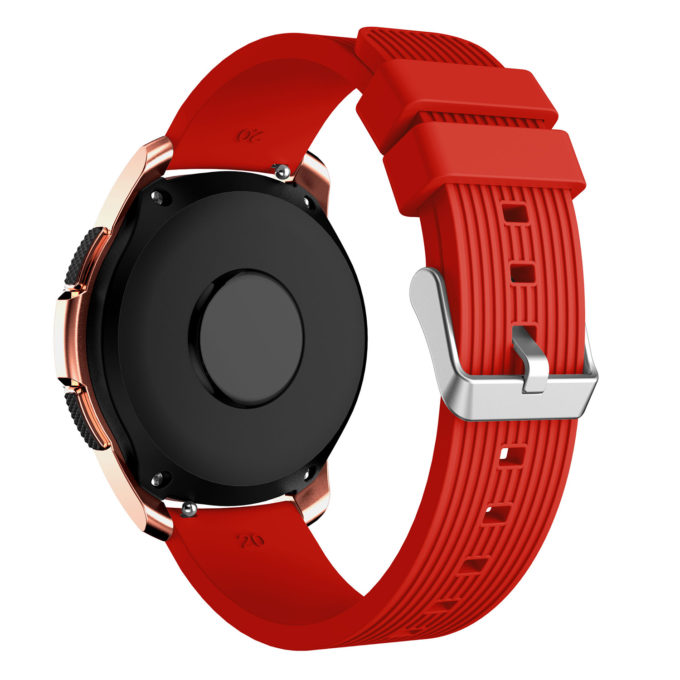 S.r18.6 Back Red StrapsCo Silicone Rubber Watch Band Strap For Samsung Galaxy Watch 42mm