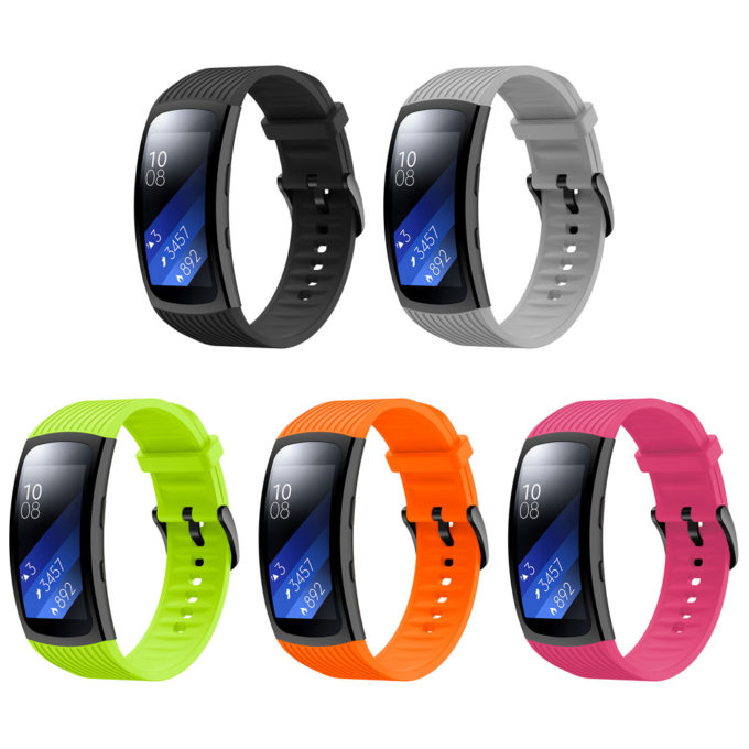 S.r9 All Colors StrapsCo Silicone Rubber Watch Band Strap For Samsung Galaxy Fit2 Pro SM R365
