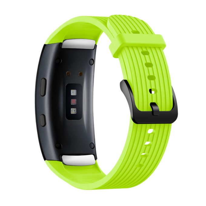 S.r9.11 Back Green StrapsCo Silicone Rubber Watch Band Strap For Samsung Galaxy Fit2 Pro SM R365