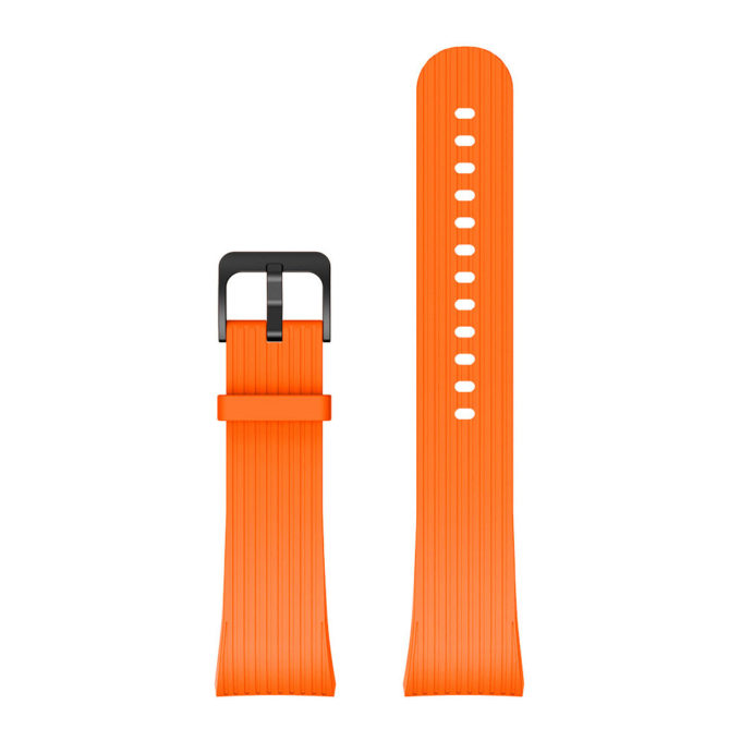 S.r9.12 Up Orange StrapsCo Silicone Rubber Watch Band Strap For Samsung Galaxy Fit2 Pro SM R365