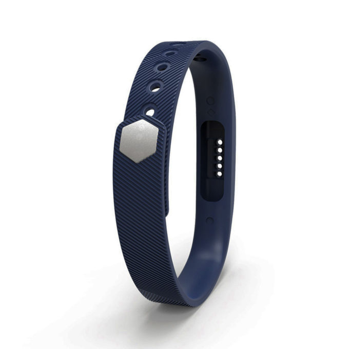 Fb.r5.5a Back Dark Blue StrapsCo Rubber Silicone Watch Band Strap For Fitbit Flex