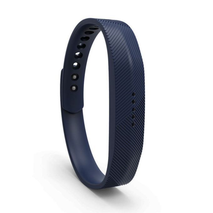 Fb.r5.5a Front Dark Blue StrapsCo Rubber Silicone Watch Band Strap For Fitbit Flex