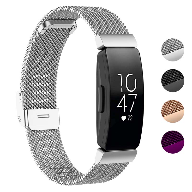 fitbit inspire silver band