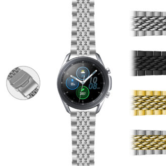S.gx3.m.bd1 StrapsCo Beads Of Rice Bracelet For Samsung Galaxy Watch 3 45mm 41mm 22mm 20mm