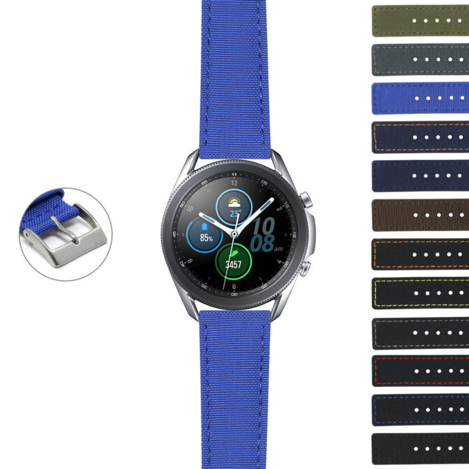 S.gx3.ny1 DASSARI Nylon Strap For Samsung Galaxy Watch 3 45mm 41mm 22mm 20mm