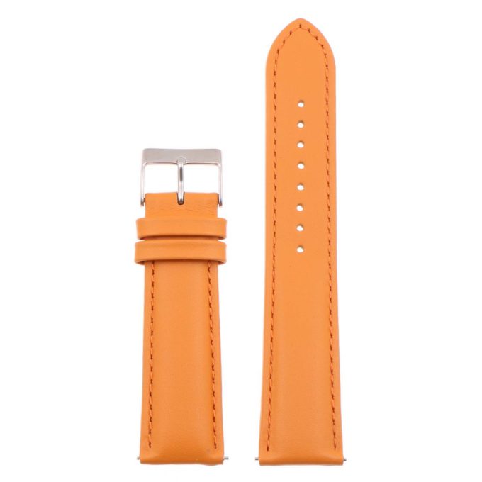 st18.12.12 Up Orange Padded Smooth Leather Watch Band Strap