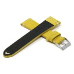 st28.10 Cross Yellow Ivory StrapsCo Suede Leather Watch Band Strap 1