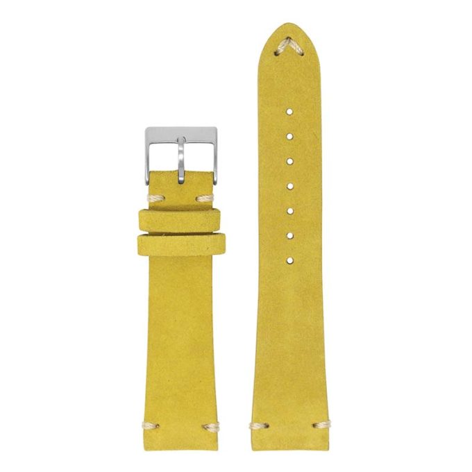 st28.10 Up Yellow Ivory StrapsCo Suede Leather Watch Band Strap 1