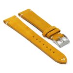 st28.12 Angle Orange Ivory StrapsCo Suede Leather Watch Band Strap 1
