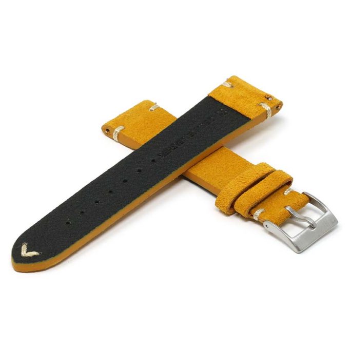 st28.12 Cross Orange Ivory StrapsCo Suede Leather Watch Band Strap 1