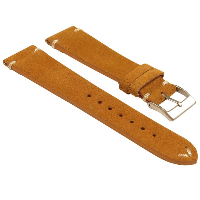 st28.3 Angled Suede Watch Strap in Tan