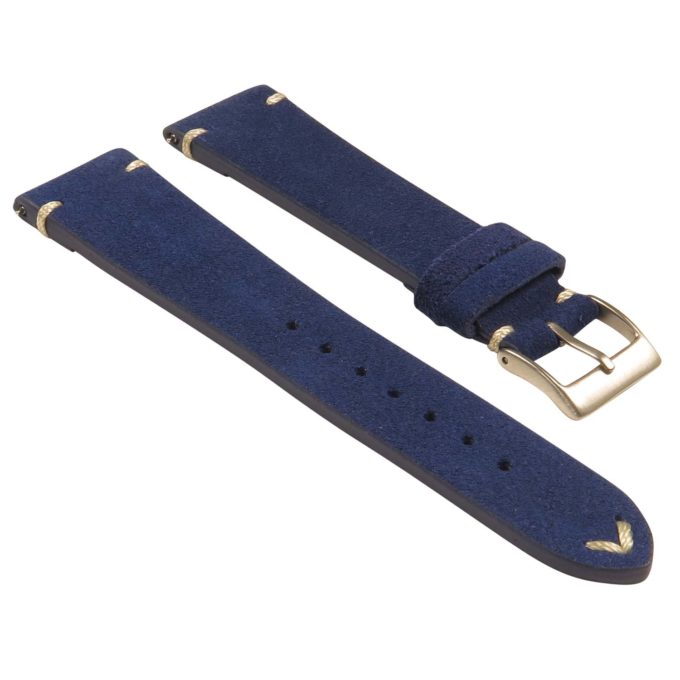 st28.5 Angled Suede Watch Strap in Blue