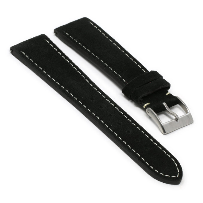 st34.1 Angle Black StrapsCo Classic Suede Leather Watch Band Strap Mens Quick Release 16mm 18mm 19mm 20mm 21mm 22mm 24mm 1