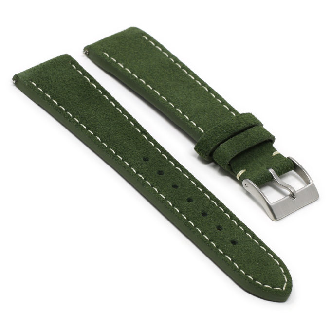 st34.11 Angle Green StrapsCo Classic Suede Leather Watch Band Strap Mens Quick Release 16mm 18mm 19mm 20mm 21mm 22mm 24mm 1