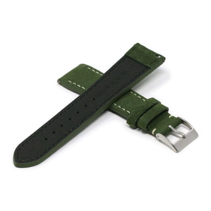 st34.11 Cross Green StrapsCo Classic Suede Leather Watch Band Strap Mens Quick Release 16mm 18mm 19mm 20mm 21mm 22mm 24mm 1