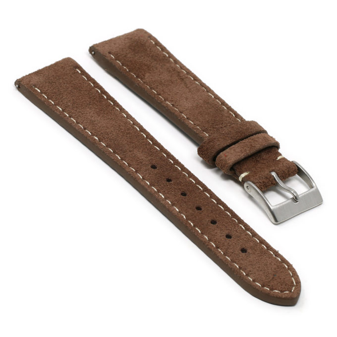 st34.2 Angle Brown StrapsCo Classic Suede Leather Watch Band Strap Mens Quick Release 16mm 18mm 19mm 20mm 21mm 22mm 24mm 1