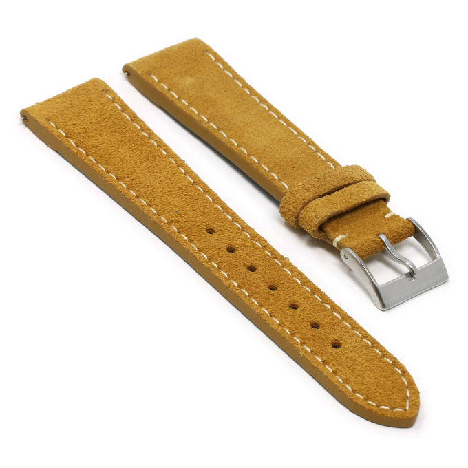 st34.3 Angle Tan StrapsCo Classic Suede Leather Watch Band Strap Mens Quick Release 16mm 18mm 19mm 20mm 21mm 22mm 24mm 1