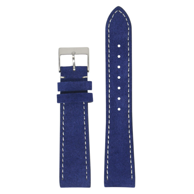 st34.5 Main Blue StrapsCo Classic Suede Leather Watch Band Strap Mens Quick Release 16mm 18mm 19mm 20mm 21mm 22mm 24mm 1