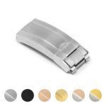 Cl.rx1.bs Gallery Brushed Silver StrapsCo Replacement Stainless Steel Deployant Clasp For Rolex 16mm 18mm