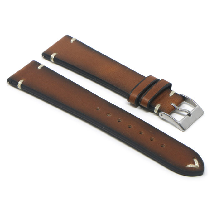 ds10.3 Angle Tan DASSARI Vintage Leather Watch Band Strap